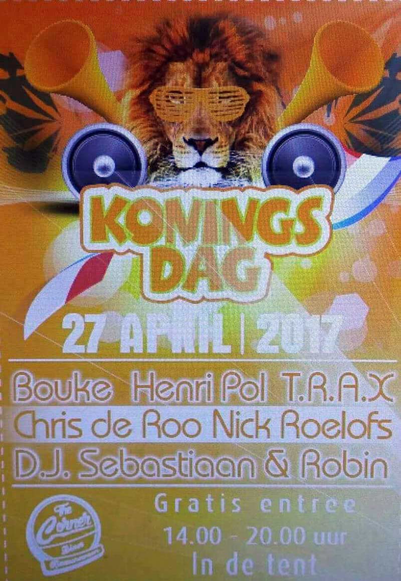 koningsdag, the corner
